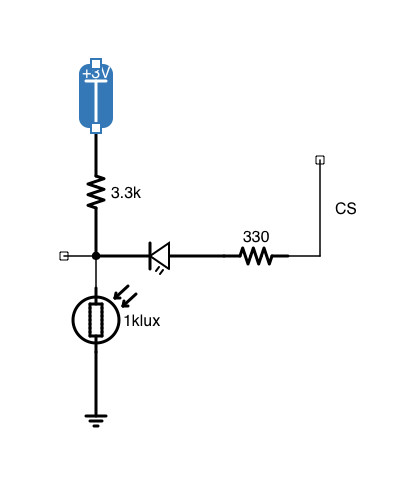 IR Light Gate Receive and Red LED